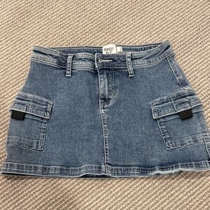 Princess Polly Blue Denim Mini Skirt